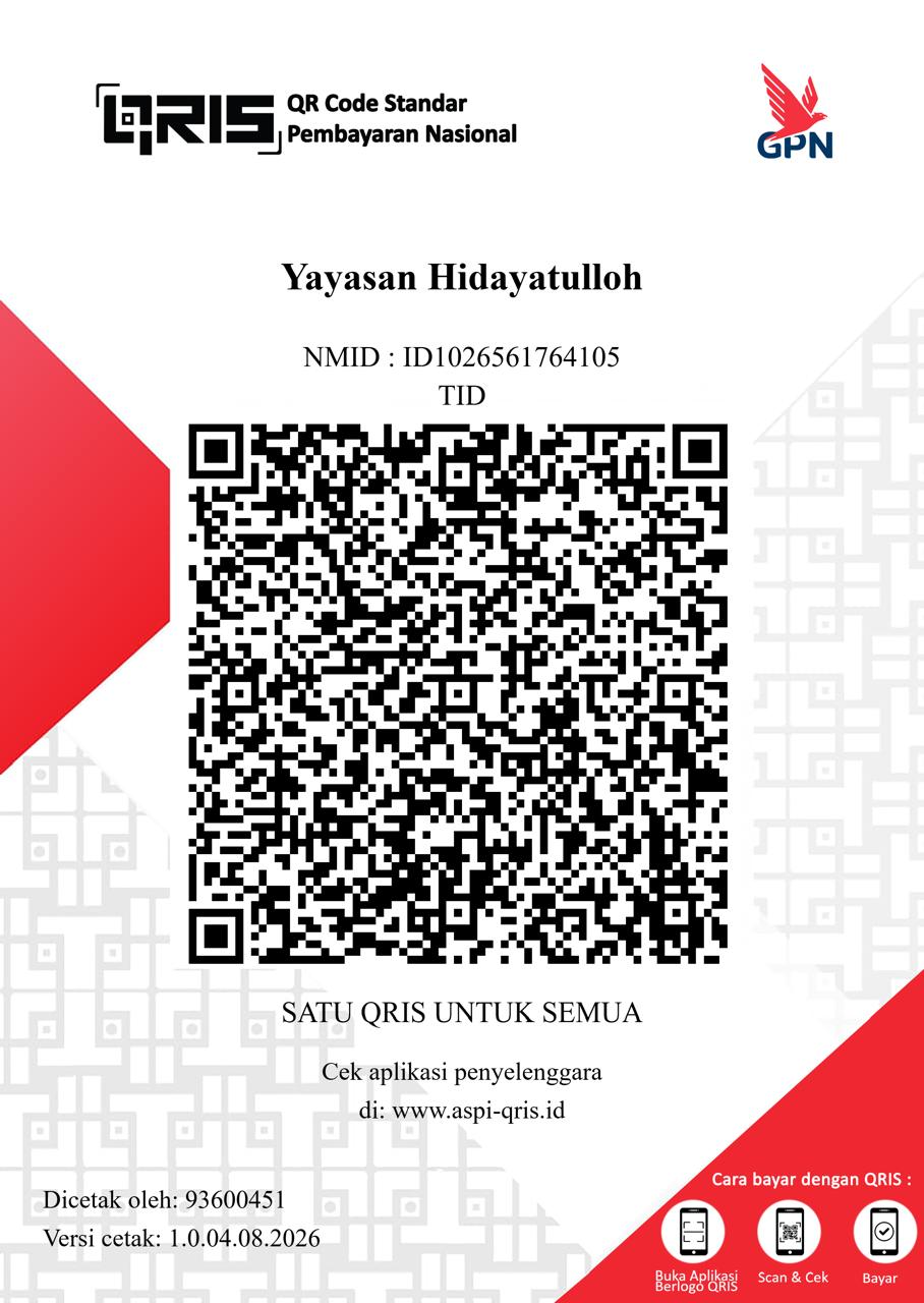 QRIS Yayasan Hidayatulloh BSI